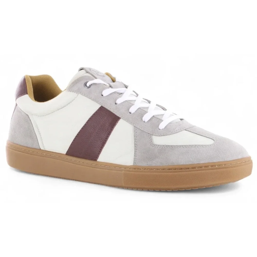 Michael Ellis Jake GAT Leather Suede Casual Sneaker Garnet Mens 17D Comfort $180